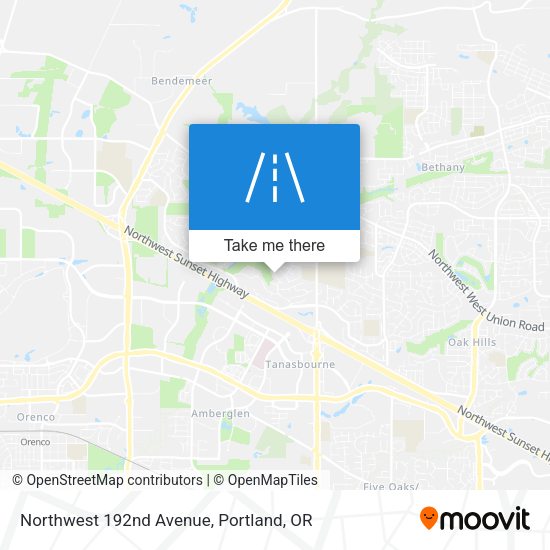 Mapa de Northwest 192nd Avenue