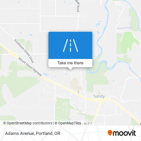 Adams Avenue map