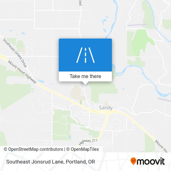 Southeast Jonsrud Lane map