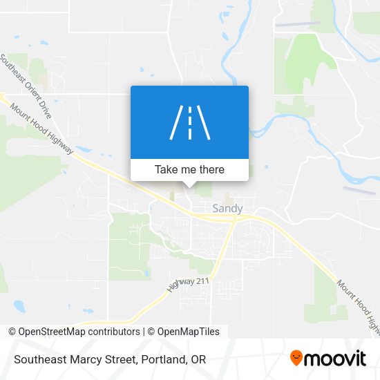 Mapa de Southeast Marcy Street