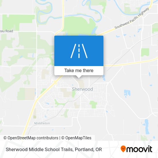 Sherwood Middle School Trails map