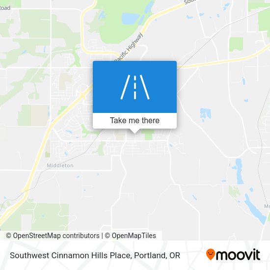 Mapa de Southwest Cinnamon Hills Place