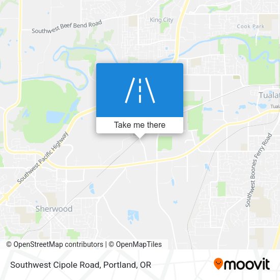 Southwest Cipole Road map