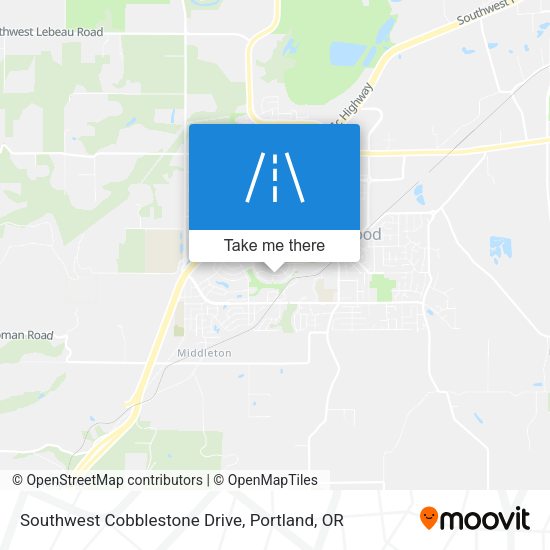Mapa de Southwest Cobblestone Drive