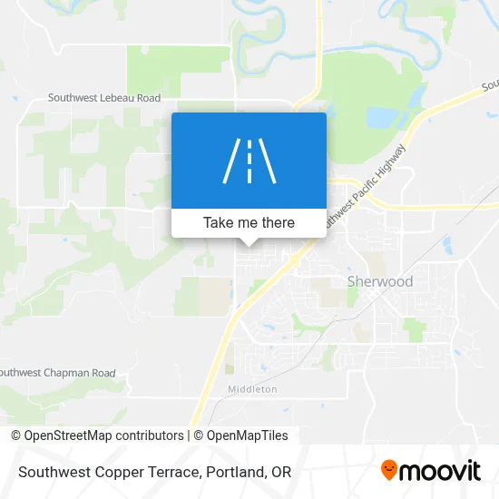 Southwest Copper Terrace map