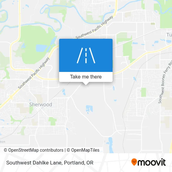 Southwest Dahlke Lane map