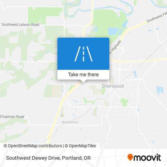 Southwest Dewey Drive map