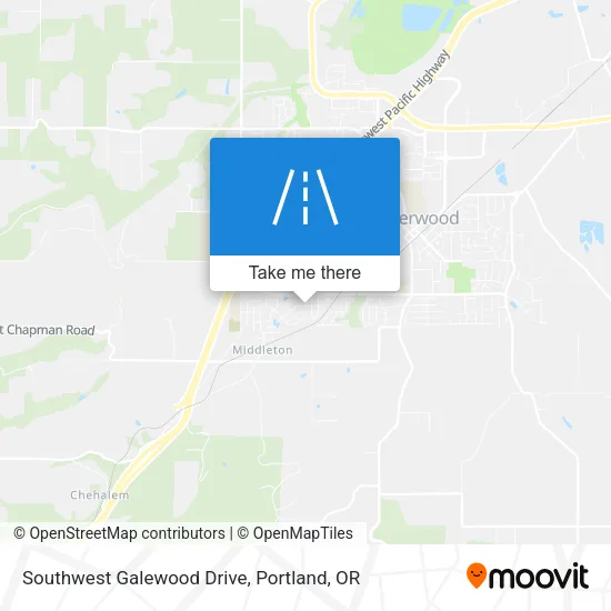 Southwest Galewood Drive map