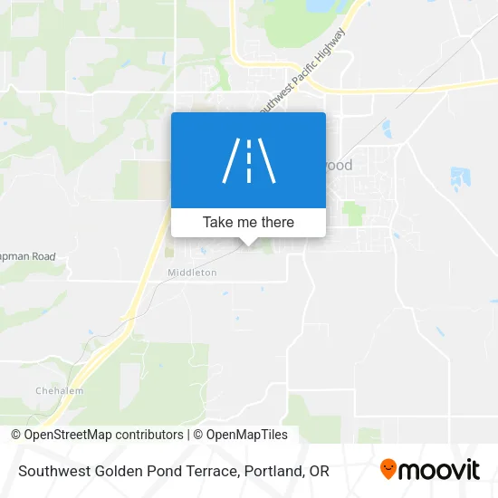 Southwest Golden Pond Terrace map