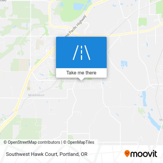 Mapa de Southwest Hawk Court