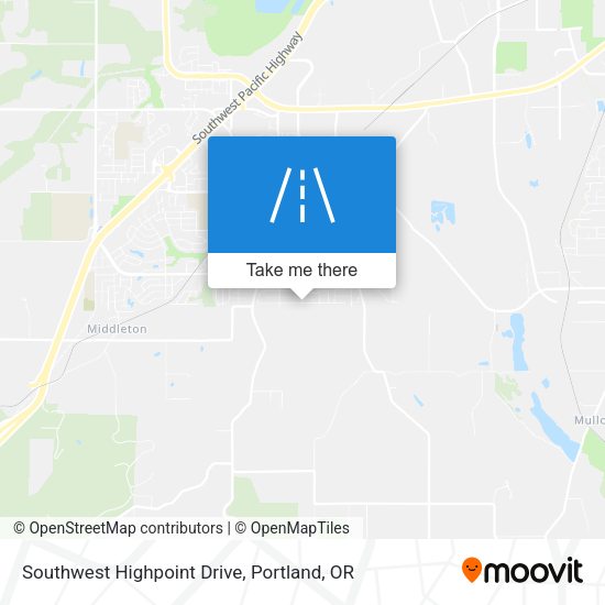 Southwest Highpoint Drive map