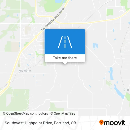 Southwest Highpoint Drive map