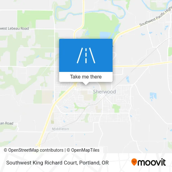 Southwest King Richard Court map