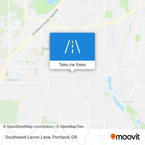 Southwest Lavon Lane map