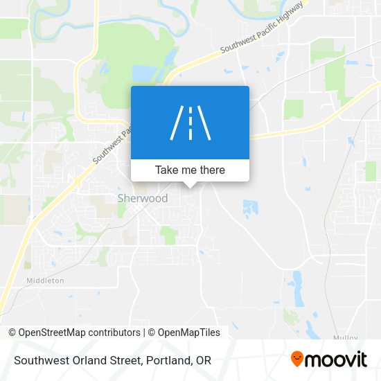 Southwest Orland Street map