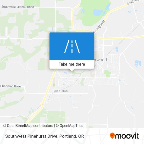 Mapa de Southwest Pinehurst Drive