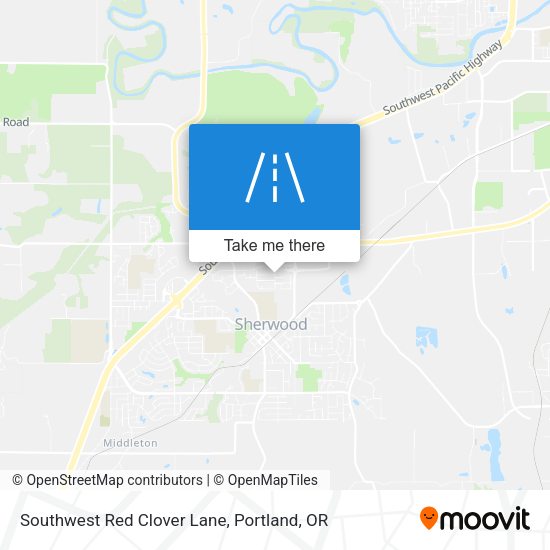 Southwest Red Clover Lane map