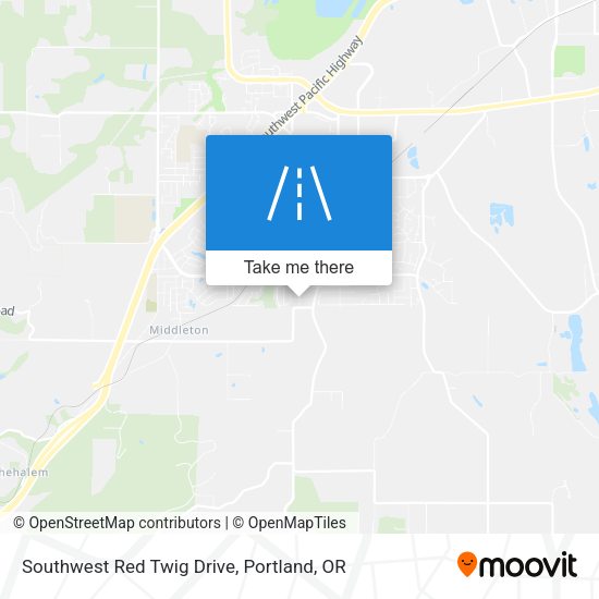 Southwest Red Twig Drive map