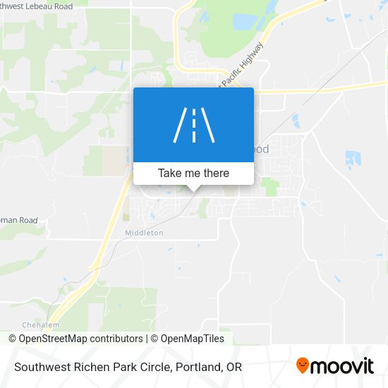 Southwest Richen Park Circle map