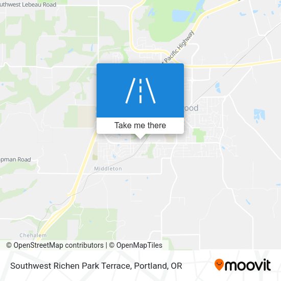 Mapa de Southwest Richen Park Terrace
