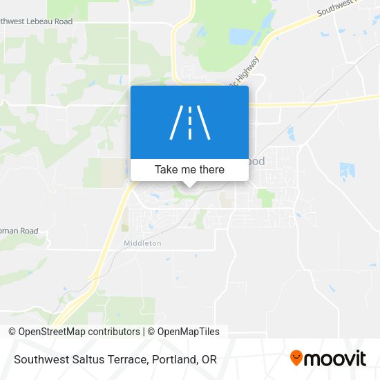 Southwest Saltus Terrace map