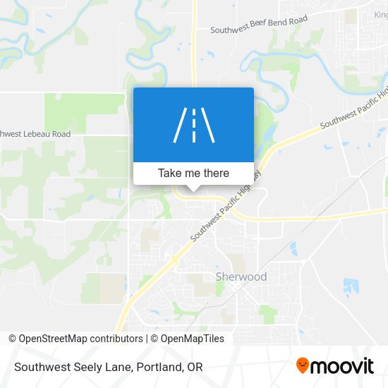 Southwest Seely Lane map