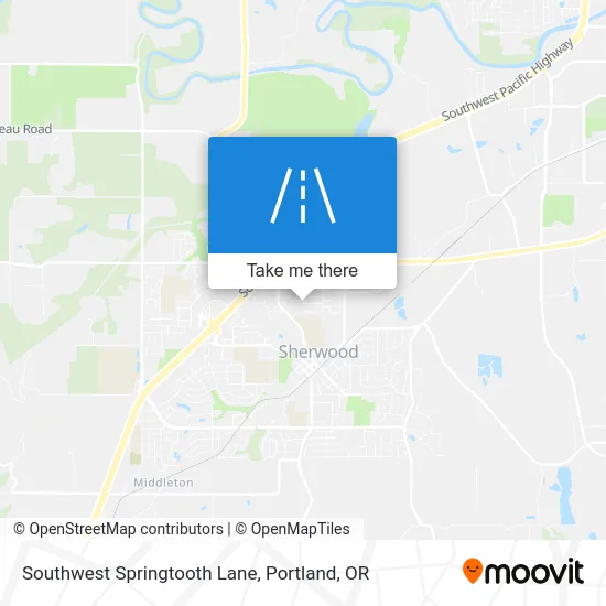 Southwest Springtooth Lane map