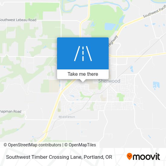 Southwest Timber Crossing Lane map