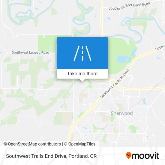 Southwest Trails End Drive map
