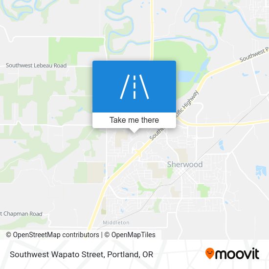 Mapa de Southwest Wapato Street