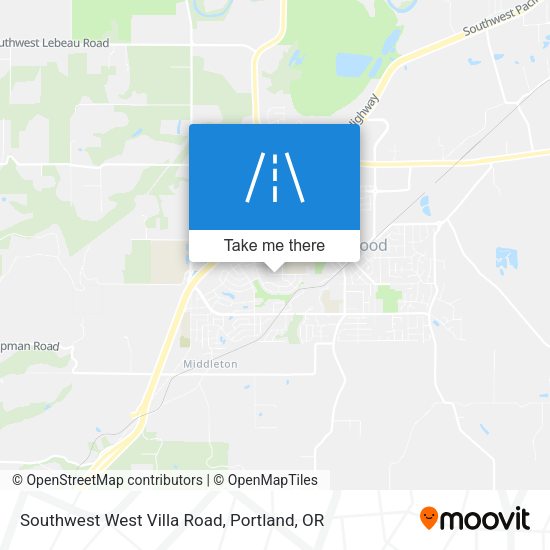 Southwest West Villa Road map