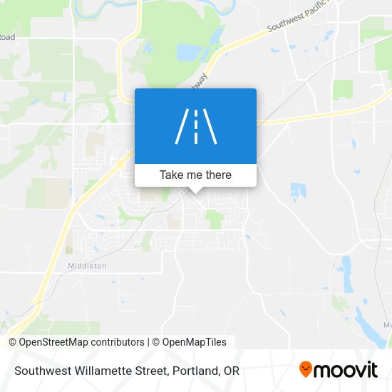 Southwest Willamette Street map