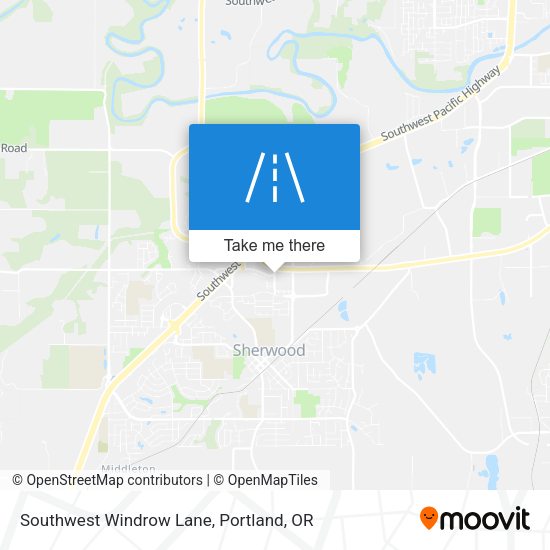 Mapa de Southwest Windrow Lane