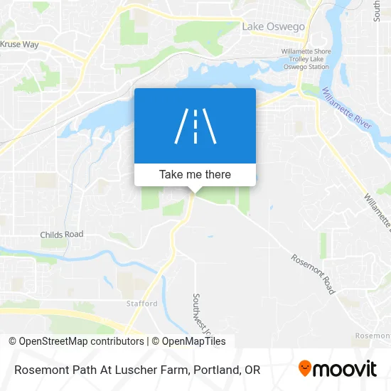 Rosemont Path At Luscher Farm map