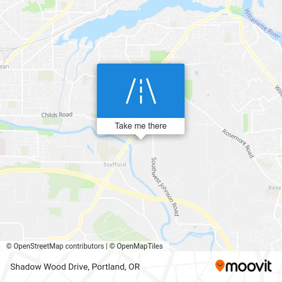 Shadow Wood Drive map