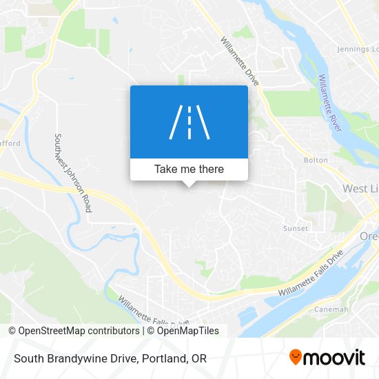 South Brandywine Drive map