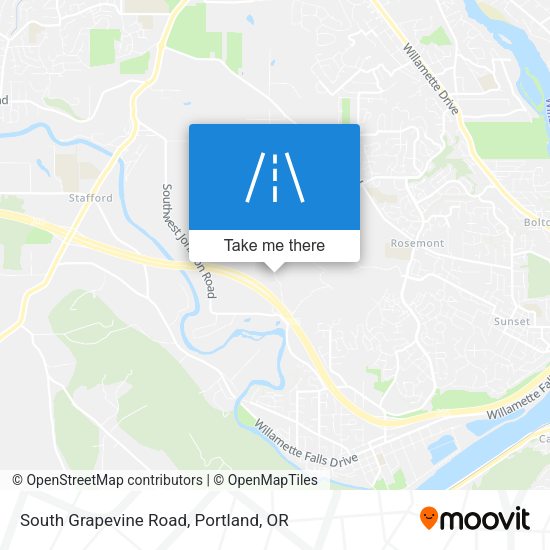 South Grapevine Road map