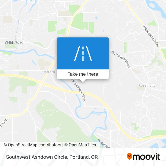 Southwest Ashdown Circle map