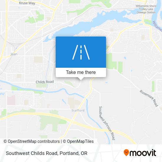 Southwest Childs Road map