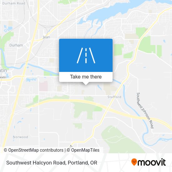 Southwest Halcyon Road map