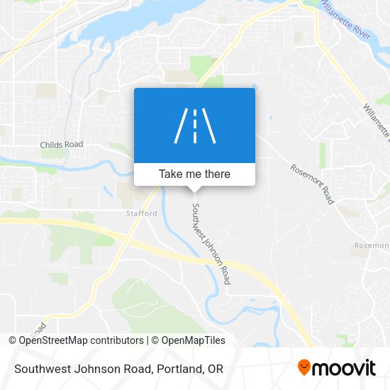 Southwest Johnson Road map