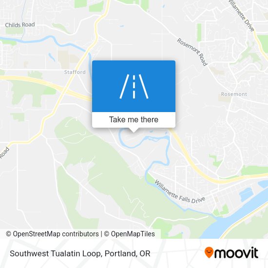 Southwest Tualatin Loop map