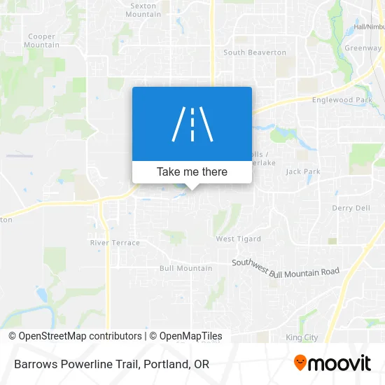 Barrows Powerline Trail map