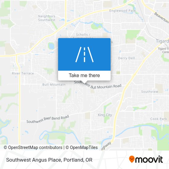 Mapa de Southwest Angus Place