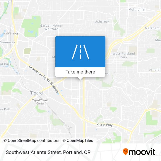 Southwest Atlanta Street map