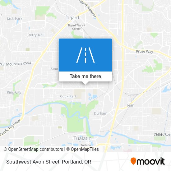 Mapa de Southwest Avon Street