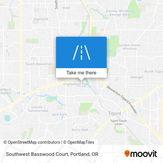 Southwest Basswood Court map