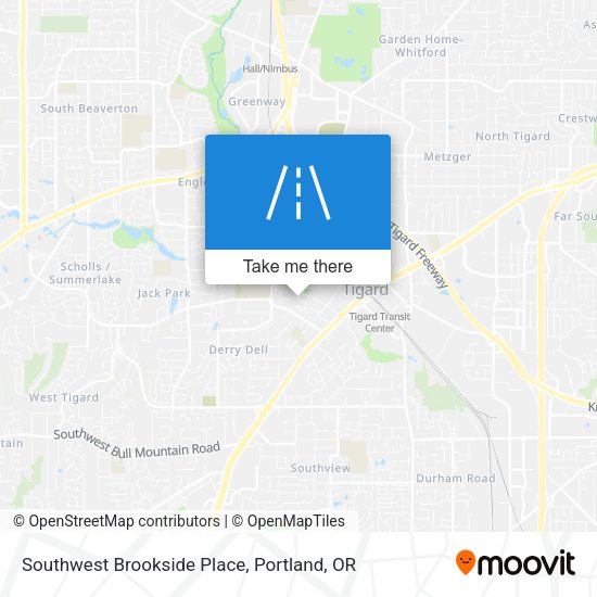 Southwest Brookside Place map