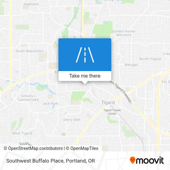 Southwest Buffalo Place map