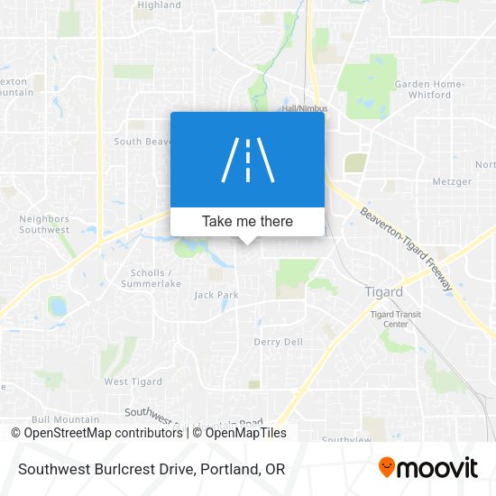 Southwest Burlcrest Drive map